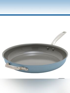 (6)GreenPan Ceramic Nonstick 14 Inch Frying Pan with Long Handle